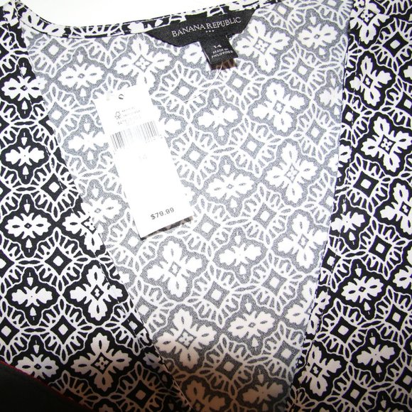 Banana Republic Wrap Dress with Tie Sleeve Size 14 NWT - Picture 13 of 13